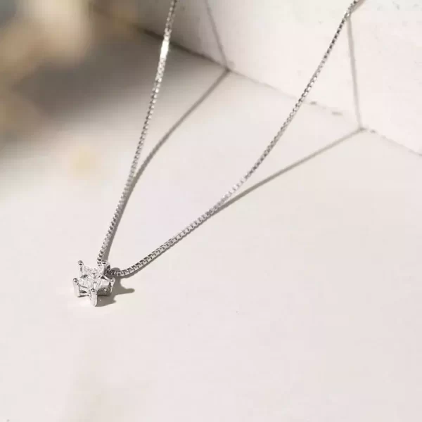 Colar Zirconia Branca Estrela - Image 3