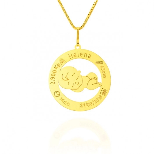 Pingente Nascimento Ouro 18K