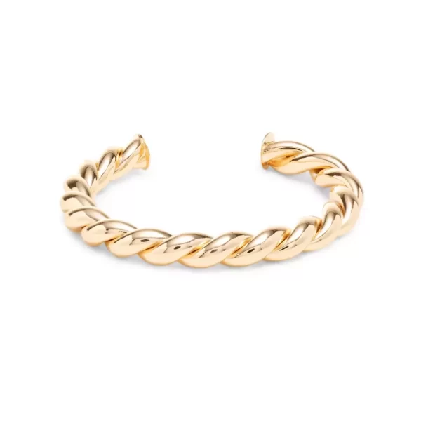 Bracelete Folheado Liso Torcido