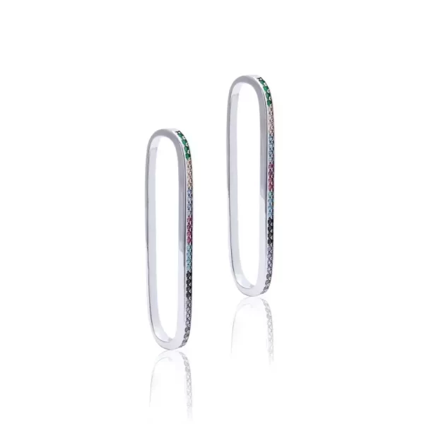 Brinco Zirconia Colorida