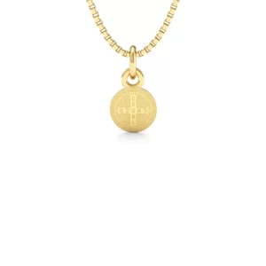 Medalha São Bento Ouro 18K Pequena