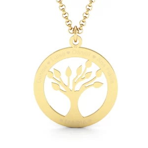 Pingente Mãe e Filhos Ouro 18k